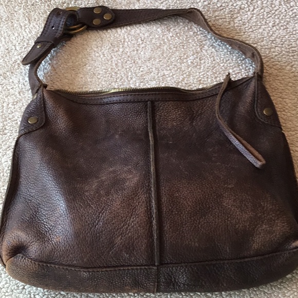 Lucky Brand Handbags - Lucky Brand brown leather shoulder bag